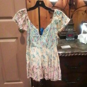 Angie Multicolor Floral Blouse